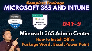 How to Install Office Package Word  Excel  Power Point using Microsoft 365 Portal  DAY9 [upl. by Aivad]