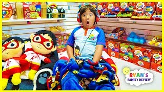 Ryan Spend 24 hours overnight in Ryans World Toys Room Challenge [upl. by Ardnikat259]