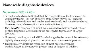 Nanoscale Diagnostic Devices I Nanoporous Silica Chips I Nanocantilever Arrays [upl. by Manuela]