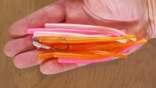 How To Rig Worm Hatch Soft Bait Cinder Ribbon Palolo Worm Imitation [upl. by Tooley]