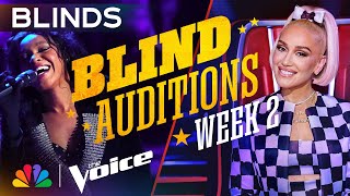 The Best Performances from the Second Week of Blind Auditions  The Voice  NBC [upl. by Lilly881]