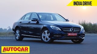 2014 MercedesBenz C Class C200  India Drive Video Review  Autocar India [upl. by Keldon859]