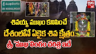 శివయ్య ముఖం కనిపించే ఏకైక శివ క్షేత్రంశ్రీముఖ లింగం చరిత్ర ఇదే  History of Sri Mukhalingam BIGTV [upl. by Adila]