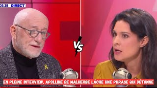 En pleine interview Apolline de Malherbe lâche une phrase qui détonne [upl. by Retsev87]