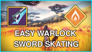 Solar 30 How to Eager Edge Skate on Well of Radiance Warlock  Radiant Cliffs Out of Bounds [upl. by Gilly]