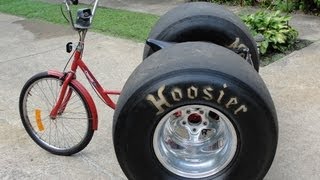 quotYOUTUBE REDNECK PHYSCO TRIKEquot UPDATE  MODIFIED HONDA ENGINE  33 X 225 X 15 HOOSIER DRAG SLICKS [upl. by Aciruam]