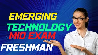 Emerging Technologies Mid Exam Questions and Answers [upl. by Waylin]