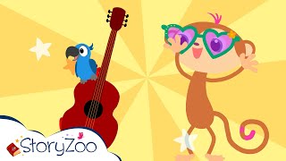 Das Gitarrenlied  Singen Sie mit Dirk Scheele Kinderlieder amp StoryZoo  Lehrvideos für Kinder [upl. by Aisitel524]