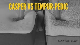 Casper Vs Tempurpedic Mattress Comparison [upl. by Jonme712]