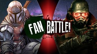 The Mandalorian VS The Courier Star Wars VS Fallout  FAN BATTLE [upl. by Nerrad]