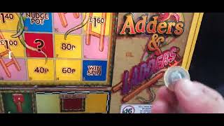 Adders and ladders bwb mpu 5 2001 fruitmachine 66 skegness Plaza arcade [upl. by Saval]