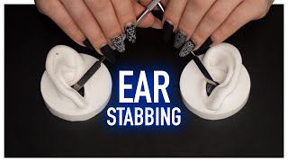 ASMR Eardrum Stabbing amp Ear Cleaning No talking [upl. by Nairadas]