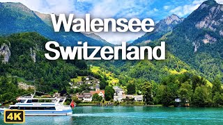 Walensee lake Switzerland  round boat trip [upl. by Dranel]