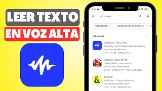 ¿Cuáles son las Mejores Apps para Leer Texto de PDF en Voz Alta en Español en Android [upl. by Aenotna]