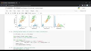 Iris dataset Jupyter Notebook GRIPMAR2021 The Sparks Foundation  K means clustering [upl. by Zoe152]