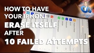 ✅ How to Have Your iPhone Erase Itself After 10 Failed Attempts [upl. by Tews]