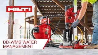 INTRODUCING the Hilti DD WMS 100 Water Management System [upl. by Lladnek332]