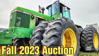 Fall Tractor and Equipment Auction 2023 [upl. by Anitahs847]