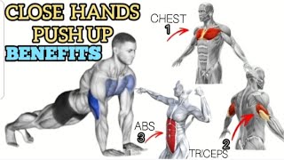 Benefits Of Close Hands Pushup pushups benefits pushup [upl. by Byron]