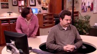 Parks and Recreation  Ron Swanson and the Swivel Chair [upl. by Ardnwahsal]