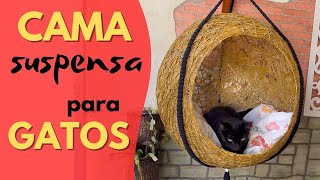 DIY  VEJA COMO FAZER CAMA SUSPENSA PARA GATOS [upl. by Aneeuq]