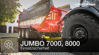 Einsatzsicherheit mit JUMBO Ladewagen  PÖTTINGER [upl. by Medovich]