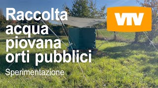 VTV  Raccolta acqua piovana negli orti pubblici [upl. by Boardman605]