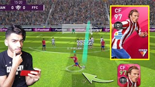 Iconic moment FORLAN 97 Rated Review 🔥 A beast striker 😱 pes 20 mobile [upl. by Noivax532]