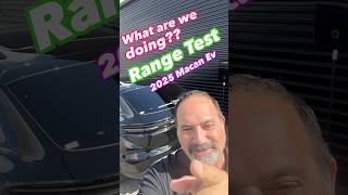 Real life range test on the 25 Macan EV starts now macanev porsche rangeanxiety rangetest [upl. by Acinorev]