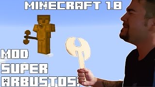 Minecraft 18 MOD SUPER ARBUSTOS Deadbush Tools Mod Español [upl. by Hardan981]