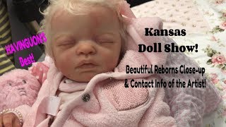 Kansas Doll Show Beautiful Reborn Baby Dolls amp Silicone Baby Dolls Winners Too [upl. by Lerrud]