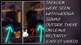 OMG💋😱Taekook Were Seen With Wooga Squad Outside There On Leave RecentlyNewbtstaehyungjungkook [upl. by Lisk174]