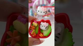 Cutest mini ever 🍱 Making Hello Kitty bento and sushi rice miniverse hellokitty mini sanrio [upl. by Levy]