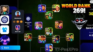 CAN I WIN AGAINST WORLD RANK 269😱🤯🥶  EFOOTBALL GAMEPLAY  efootball [upl. by Brennen962]