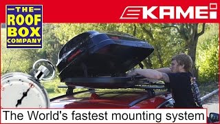 KAMEI ClickFix  The Worlds fastest roof box mounting system [upl. by Llerdnam377]