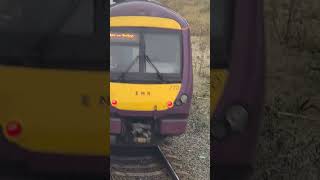 1456  Cleethorpes  BartonuponHumber  East Midlands Railway 170 270 departing Cleethorpes [upl. by Aihsercal]