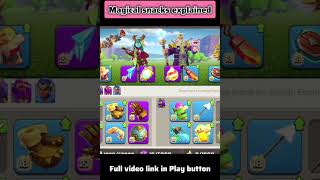 Magical snacks explained gamingrascal clashofclans shorts [upl. by Ormand]