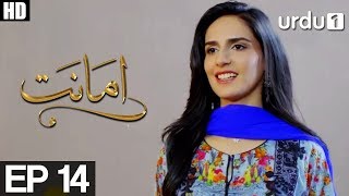 Amanat  Episode 14  Urdu1 Drama  Rubab Hashim Noor Hassan [upl. by Tybi]