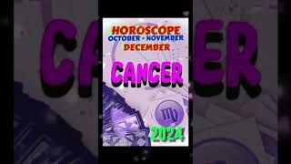 astrology CANCER october november december 2024 HEALTH horoscope shorts astrologer future [upl. by Annerb]