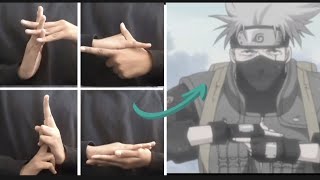 Kakashi hand sign  Naruto Shippuden  How to Hand seals sign  Ninjutsu lesson  easy tutorial [upl. by Danita]