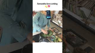 samantha loves cooking 💗samanthashortsviralshorts [upl. by Yanahs]