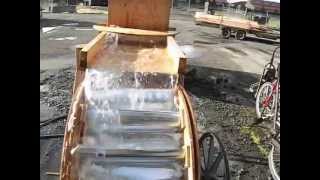 4 overshot water wheel test [upl. by Twelve]