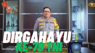 Kapolres Tegalkota Dirgahayu Ke79 TNI TNI Prima [upl. by Heer96]