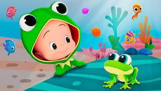 Cuquins froggy song 🐸  Cleo and Cuquin Nursery Rhymes for Kids [upl. by Assenev682]