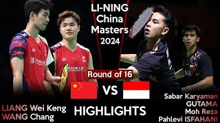 LIANG Wei Keng WANG Chang vs Sabar Reza  China Masters 2024 Badminton [upl. by Rostand]