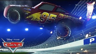 Lightning McQueens Big Crash  Pixar Cars [upl. by Zoller]