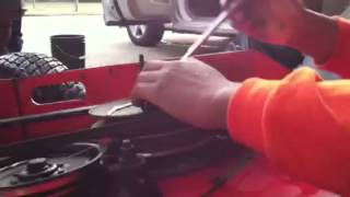 How to remove Walk behind mower blades [upl. by Akeihsat]