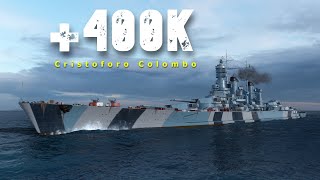 World of WarShips Cristoforo Colombo  5 Kills 402K Damage [upl. by Egon307]