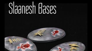 The Dark Prince Thirsts Designing 3d printing and painting slaanesh bases for Fiends of Slaanesh [upl. by Topper]