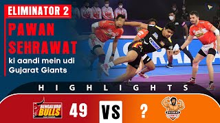 Pro Kabaddi League 8 Highlights Eliminator 2  Gujarat Giants vs Bengaluru Bulls [upl. by Nimref]